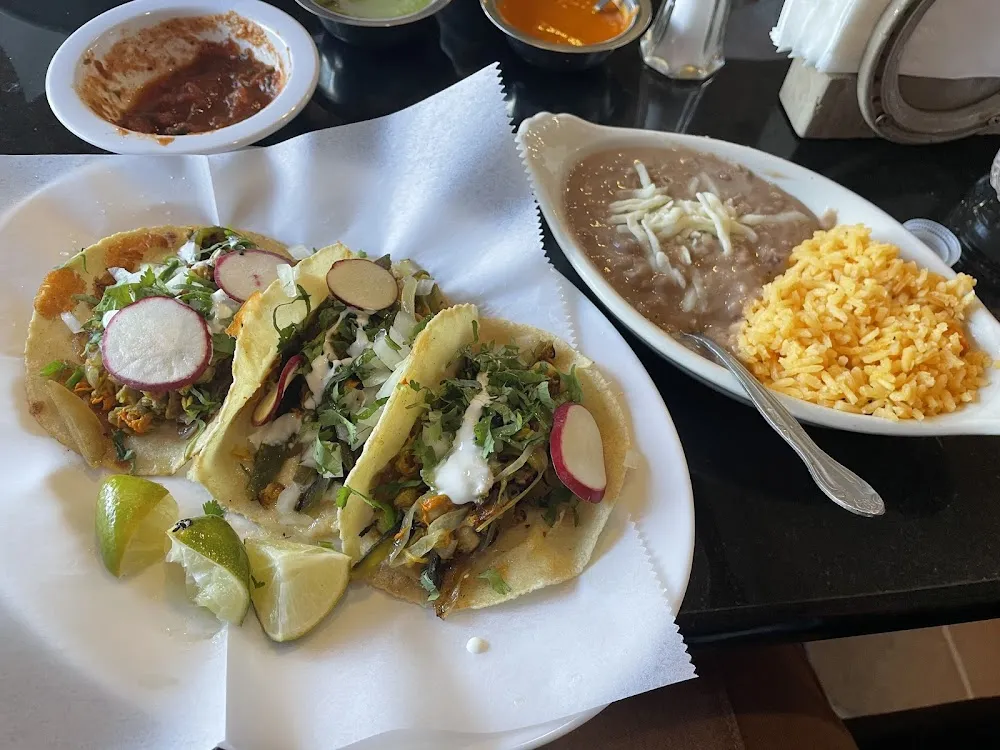 Taco with Rice & Beans